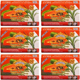Asantee Papaya & Honey Soap (Pack of 6)