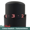 Hot Flow Textured Black Cascade Angled Modern TRV Thermostatic Radiator