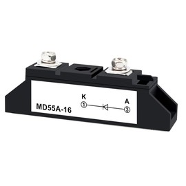 1PC MD55A-16 12V 1 Way Diodes MD 55A(50Amp)-16;to Prevent Backfeed;Use Voltage Range:AC < 400VAC ;DC 3-1000V;Used in photovoltaics, Solar Energy, Solar Panels 24V 48V Solar Diode Anti-Reverse