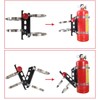 AUFER Quick Release Aluminum Roll Bar Fire Extinguisher Mount Holder