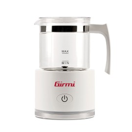 Girmi ML70 Milchaufschäumer, 600 W, Fassungsvermögen 250 ml, Glasbehälter, automatische Abschaltung, Weiß
