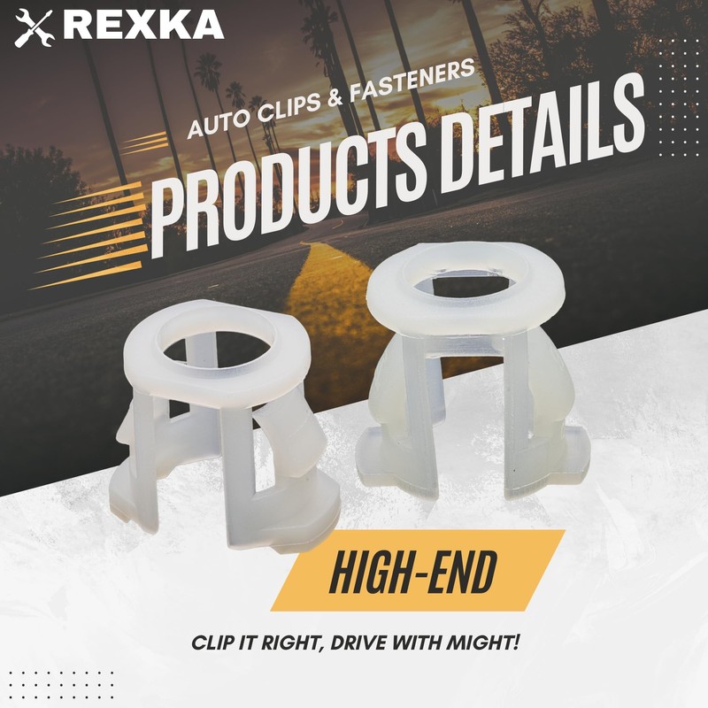 Rexka 20pcs 5/16" & 3/8" Fuel Line Retainer Clip Kit