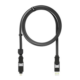 Rolling Square inCharge XL Charging/Data Transfer Cable, 2 Metre Length, Black