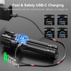 Flashlight 20000 High Lumens Rechargeable - 30W Super Bright LED
