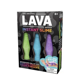 Lava Brand Instant Slime - Make Your Own Slime Activity Kit - Includes 3 Different Colored Slimes - Just Add Water - Ages 6 and Up