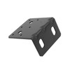 Black 6x6 Post Base Bracket with Reinforcement Ribs, Angle Brackets