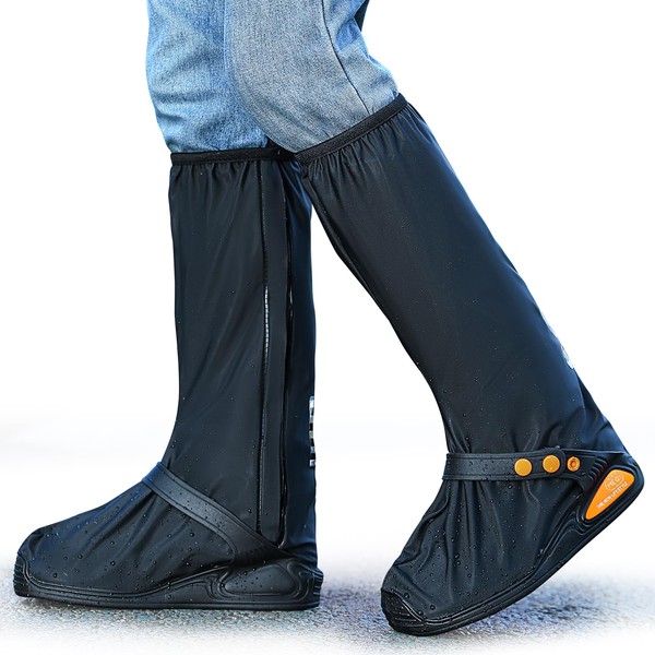MEQI Waterproof Shoe Covers Rain Shoe Cover with Reflector for