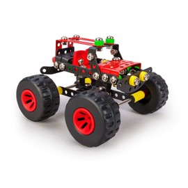 A ALEXANDER 2179 Constructor Crusher Monster Truck Metall Bausatz, 199 Teile Metallbaukasten, Metallbausatz mit Auto, Werkzeug und Kunststoff Elementen, Konstruktionsspielzeug für Kinder ab 8 Jahren