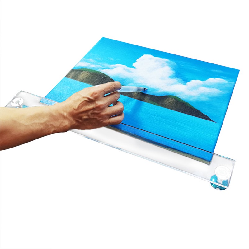 Artist Leaning Bridge 14.5inches Clear Hand and Wrist Rest Adjuatble