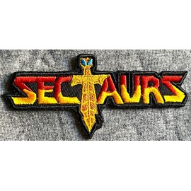 SECTAURS embroidered figure logo patch action title Thundercats He-Man emblem