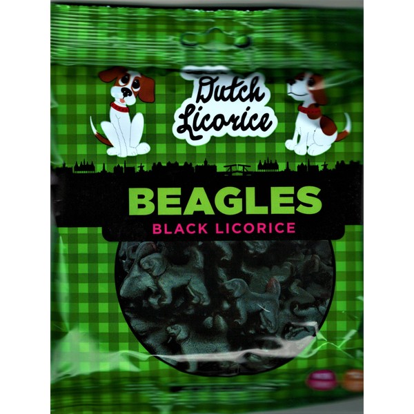 Gustaf’s Dutch Licorice Beagles Gummy Candy, 5.29 oz bag