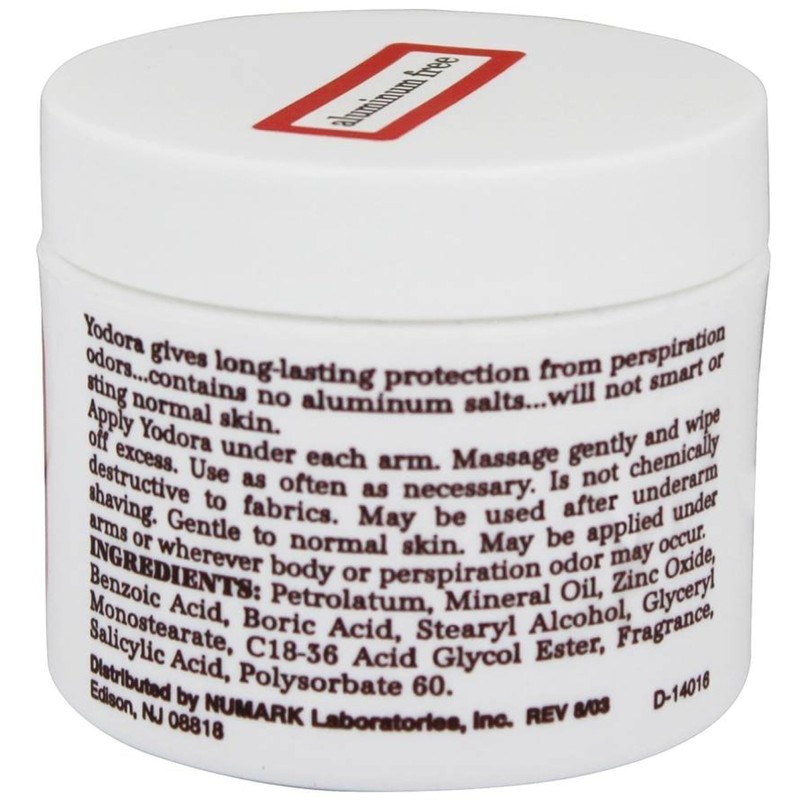 YODORA DEOD Cream JAR 2 OZ