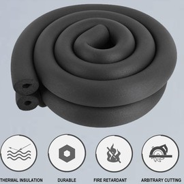 Pipe Insulation,Foam tubing 3/4inch (3/4" ID , 6FT) for Pipeline,Guitar Rack , Utensils,and Roof Rack, etc (3/4x1-31/64)