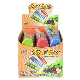 Ooze Tube Squeeze Candy, Case of 4