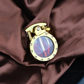 Laicengo Vintage Trench Lighter, Steampunk Lighter, Kerosene Copper Lighters, Cool Lighters with Visible Gas Tank, Great Choice for Men Dad Husband, Gold (Fuel Not Included)