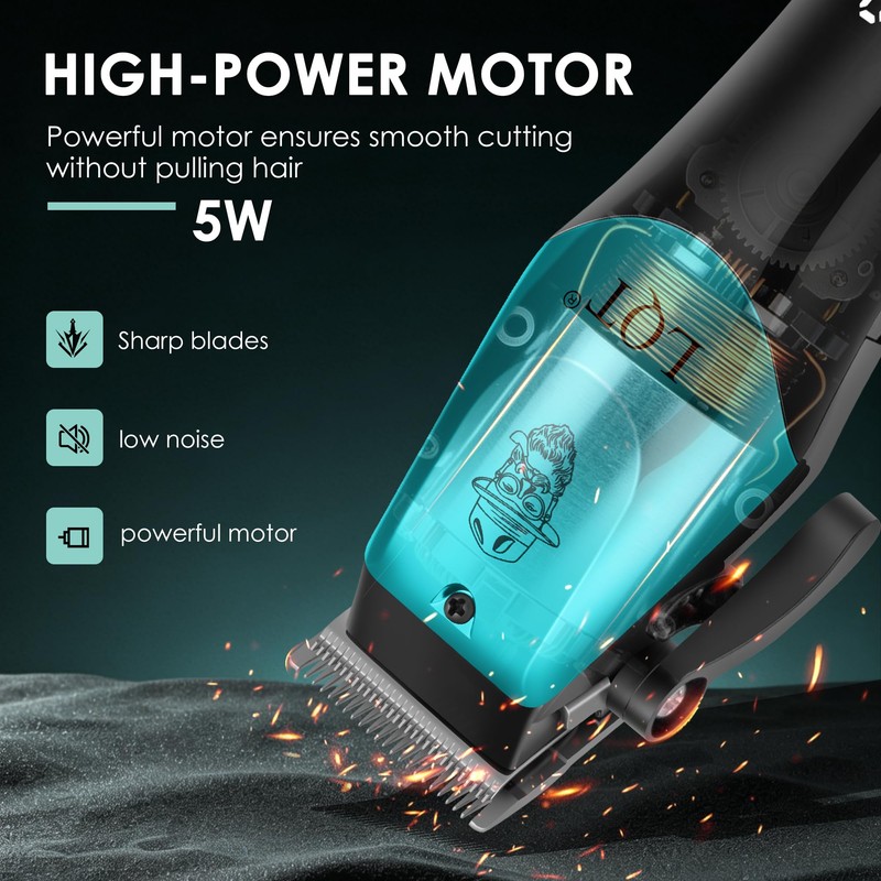 Hair Clippers for Men with LED Display, 4-Piece Cordless Grooming