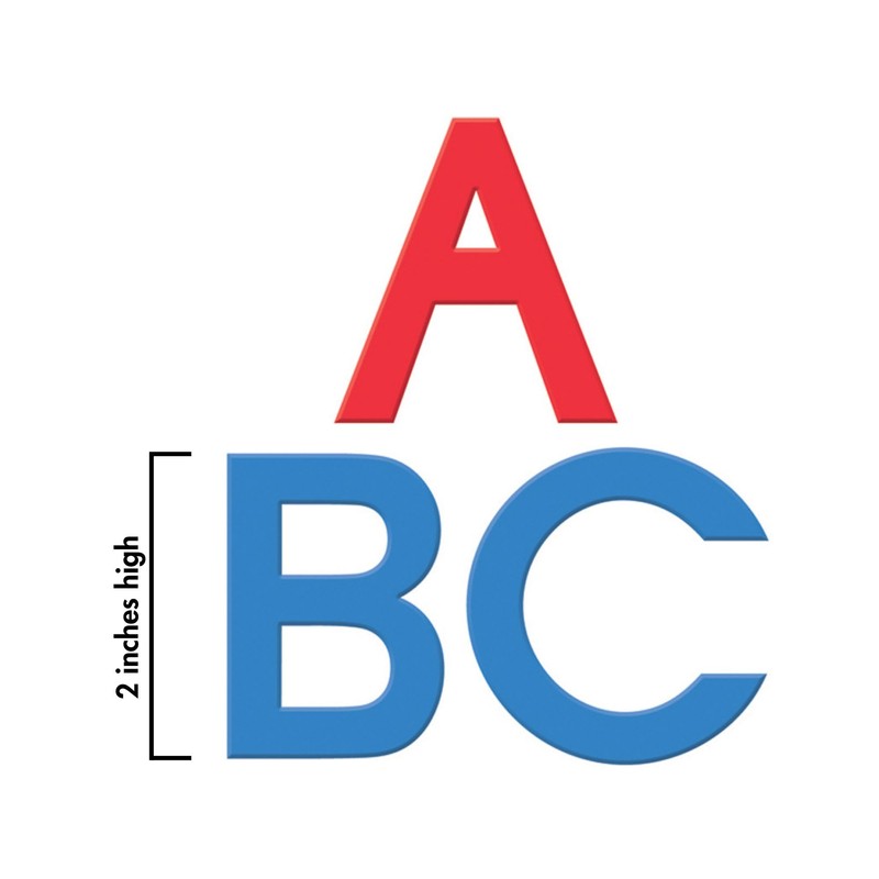 Dowling Magnets Foam Fun Magnet Red & Blue Uppercase Letters