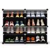 HOMIDEC Shoe Rack, 4 Tier Shoe Storage Cabinet 16 Pair