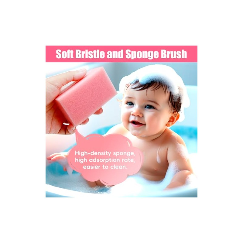 Cradle Cap Brush for Babies, 5Pcs Cradle Cap Treatment Set