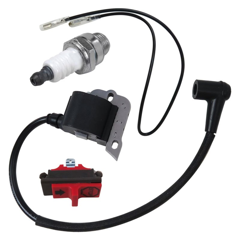 Ignition Coil & Switch & Spark Plug for Husqvarna Jonsered
