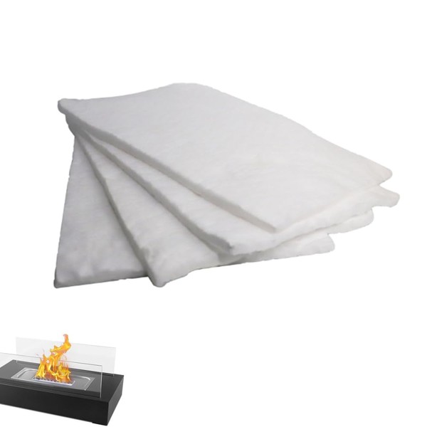 Ceramic Wool for Fireplace, 2/4/6 Pieces Ceramic Wool Wick, Cuttable