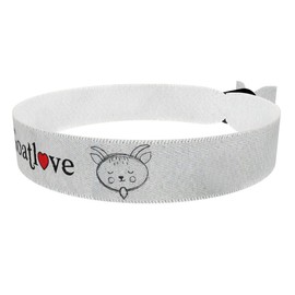 Goatlove Stoffarmband - Wasserfestes Satinarmband für Tierliebhaber - Handgefertigtes, farbenfrohes Armband mit Tiermotiven - Geschenkidee für Damen, Herren & Kinder - Stylisches Accessoire