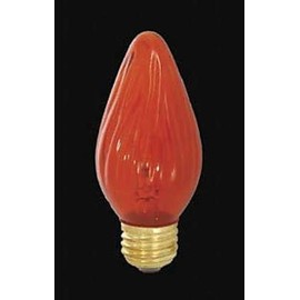 B&P Lamp® F-15 Amber Flame Standard Base Bulb, 40W