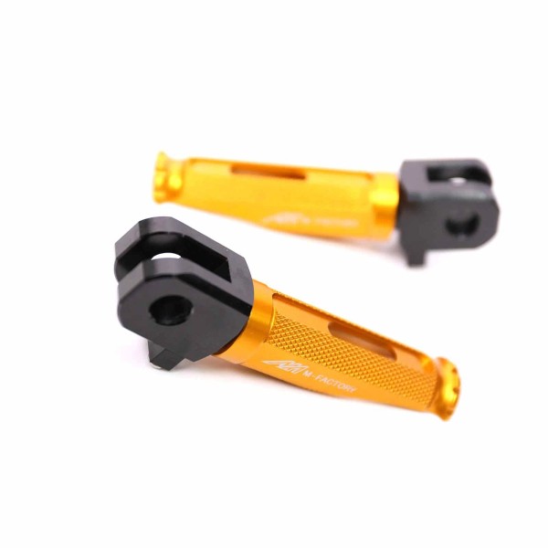 Unbranded SHINOBI Gold Front Foot Pegs For Ducati Monster 900
