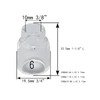 RIVERWELD TIG Quartz Nozzle Clear Glass Cup 53N60 6# 3/8"