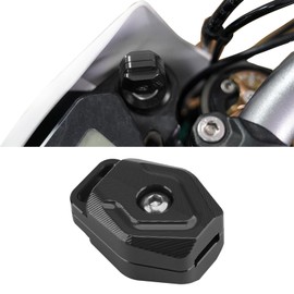 JESTOP Key Cover Cap for Sur-Ron, CNC Aluminum Key Head Cover Key Case Head Shell Holder, Key Decorative Cover For Sur-Ron Ultra Bee, Light Bee X/S, Strom Bee (Black)