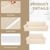 Peryiter 2 Pcs Loveseat Covers Slipcover Set for Couch Furniture