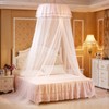 Breathable Round Canopy Lace Princess Style Mosquito Net Bed Curtain