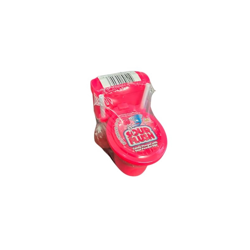 Kidsmania Sour Flush Candy Plunger with Sour Powder Dip Watermelon
