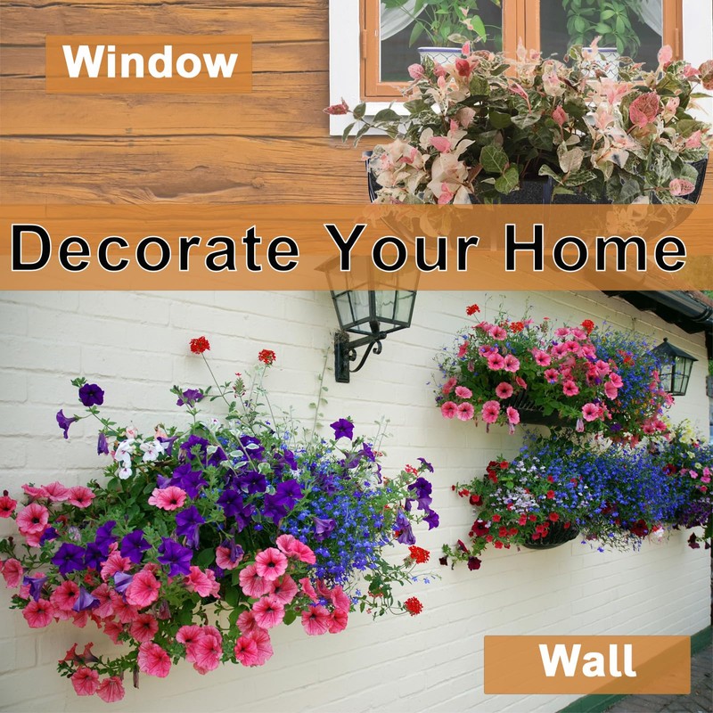 Incycall 2-Pack 24in Planter Liners - Breathable Felt Hanging Basket