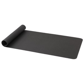 Fitness Equipment Mat for Hardwood Floors - 100% Recycled Rubber for Home Gym Flooring, Durable Workout Fitness Mats, Walking Pad Exercise Bike Equipment, Non-Slip 0.16" Thick, Black