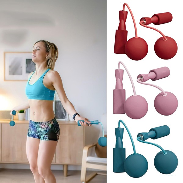 CORDLESS SKIPPING BALLS -7.5cm LARGE, No Space Required, CORDLESS JUMP