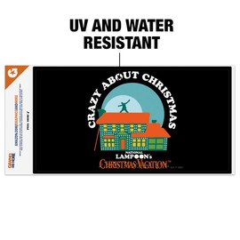 Christmas Vacation Crazy About Christmas Automotive Car Window Locker Bumper Sticker