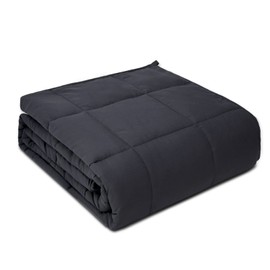PRETTY NIGHT Weighted Blanket 12lbs Twin Size Dark Grey 48"x72"for Adults Heavy Blanket are Comfortable and Cozy