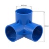 TOP-VIGOR 2Pcs 50mm 3 Way Elbow PVC Pipe Fitting, Tee