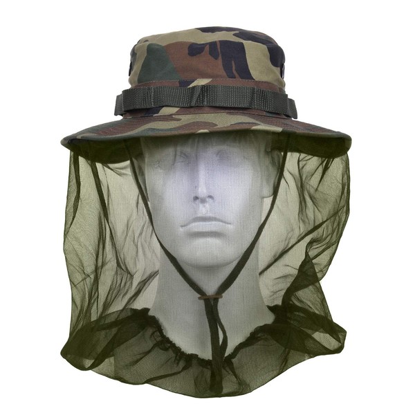 Rothco Boonie Hat with Mosquito Netting, Olive Drab, Size 7.75