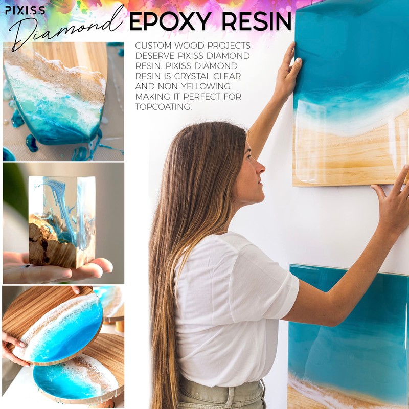 Epoxy Resin Mold Kit (2 Gallon) and Resin Art Supplies