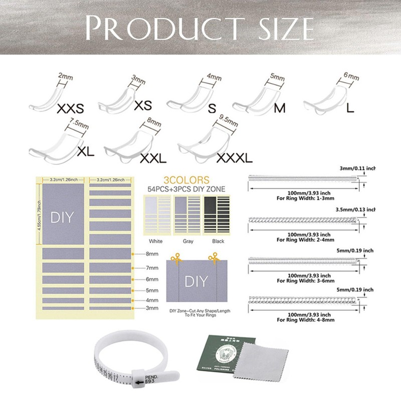 Ring Size Adjuster Set, Ring Reducer Invisible, Ring Size Adjuster,