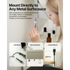 6 PACK Sinjimoru Magnetic Cable Clips, Compact Size Cord Organizer