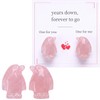 Penguin Pocket Hug Gifts for Women Men Rose Quartz 2PCS