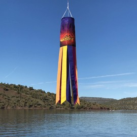 In the Breeze 5136 Kokopelli Sunset 40-Inch Windsock-Outdoor Southwest Decoration