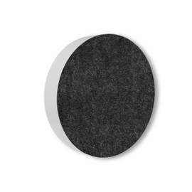 platino24 Acoustic Panels 1 Element Colour Circle Diameter 40 cm Anthracite I Sound Absorber Made of Basotect® G+ with Acoustic Felt I Sound Insulation Wall and Ceiling I Acoustic Elements Wall Panel