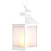 Lunartec Lantern with LED light: LED lantern with realistic flame