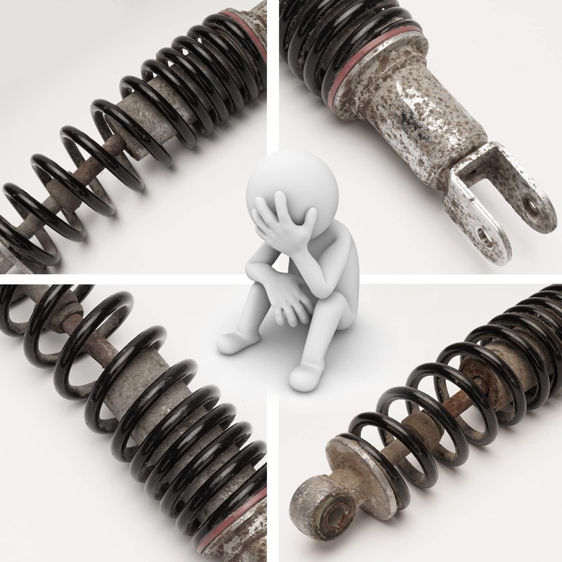 RUTU 10.25" 260mm Rear Shock, Mono Shock, Universal Pit Bike