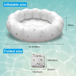 Inflatable Swimming Pool 90 cm PVC Paddling Pool Cute Swimming Pool Inflatable Bath Shower for Outdoor Home Balcony Summer Water Party