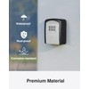 Puroma Key Lock Box, 4-Digit Combination Key Storage Lockbox, Portable